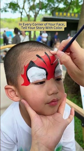 🌸Spiderman face painting for boys#makeup #art #painting