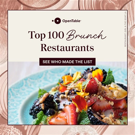 101 reactions | Make Mother’s Day extra memorable by booking one of 2025’s Top 100 brunches. | OpenTable | Facebook