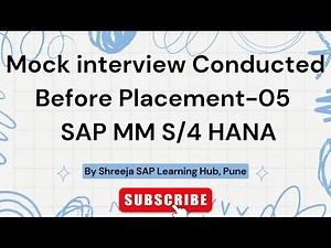 SAP MM Mock interview conducted Before Placement in Infosys | SAP MM | Best SAP Courses in Pune