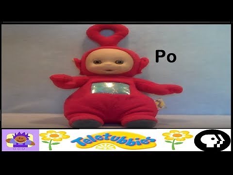 2002 PBS Teletubbies Talking Po Plush Toy