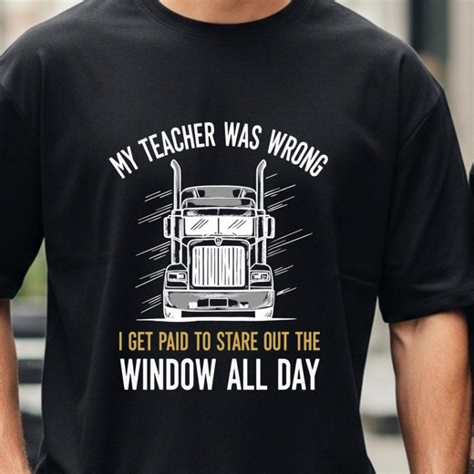 Career Statement Graphic T-shirt – Alternative Career Path Design for Professional Drivers - Etsy