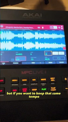 Change Sample Pitch & Keep Same Tempo on MPC