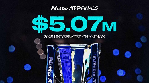 2025 Nitto ATP Finals prize money: Record champion's cheque at stake