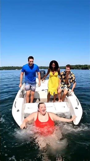 Boat Fails Big Splash 😂 Epic Summer POV #shorts