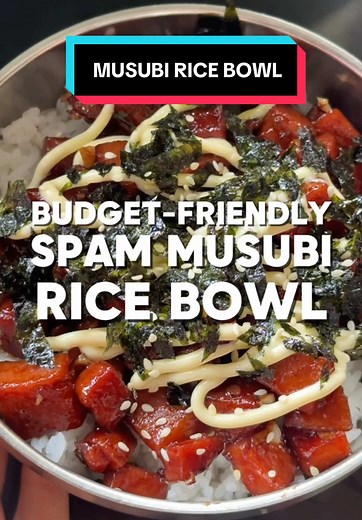 Budget-Friendly Spam Musubi Rice Bowl Recipe