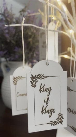 Christmas Jesus Ornaments/25 Names Nativity Ornaments/christmas Centerpiece Ornaments/engraved Jesus Names/25 Jesus Names Ornaments - Etsy