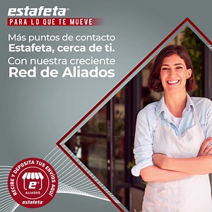 Recoge o envía tus paquetes de Estafeta con nuestros Aliados, consulta la lista aquí bit.ly/2ZjPwAv | estafeta