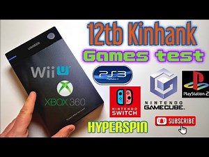 12TB HD plug and play Kinhank emulation test Hyperspin I PS4 PS3 Xbox Switch PS2