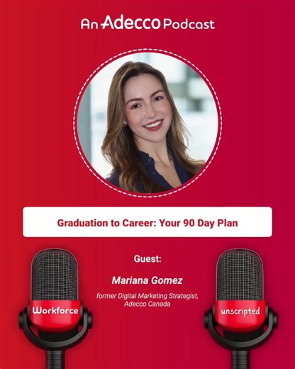 Start your career with confidence. Mariana Gomez shares what new grads wish they knew going into their first job, Imposter syndrome, office small talk, and first-job mistakes - we cover it all. Don’t miss this week’s Workforce Unscripted: Link in our bio! ------------------------------ Lancez votre carrière avec confiance. Mariana Gomez nous explique ce que tout nouveau diplômé doit savoir avant son premier emploi. Syndrome de l’imposteur, placotage et erreurs de débutant : tout y est. Ne manque
