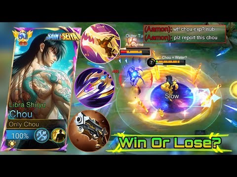 SUPREME CHOU BEST BUILD AND ROTATION FOR FAST RANK PUSH IN EXP LANE 2025 | Mlbb Chou Libra Shiryu