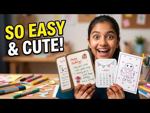 So Easy & Cute Birthday Cards 🎂 | DIY Handmade Card Ideas Anyone Can Make!
