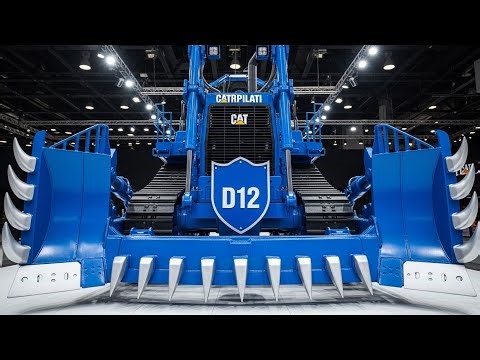 “World’s Most Powerful Bulldozer CAT D12 – Insane Monster Machine You’ve Never Seen Before!”
