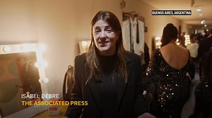 Dancers prepare in the backstage of Argentina's Tango Championship
