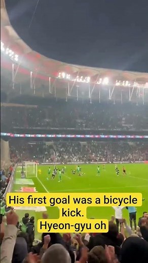 Hyeon-Gyu Oh's first goal for Beşiktaş.bicycle kick #football