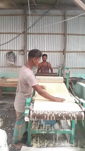 Textile Production Process in an Industrial Setting