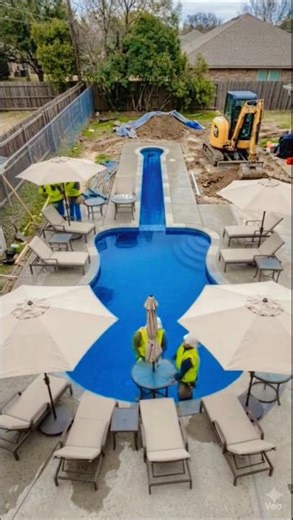 Guitar-Shaped Swimming Pool🎸🏖️#dj #music #viral