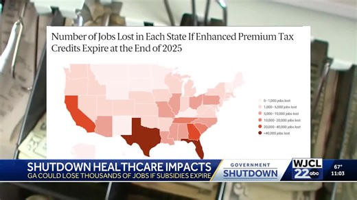 Georgia could lose 33,000 jobs if federal health insurance subsidies expire, study warns