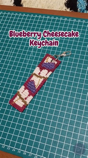 Blueberry Cheesecake Keychain🧀 #shorts #craft #handmade