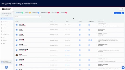 Navigating and Sorting a Medical Record
