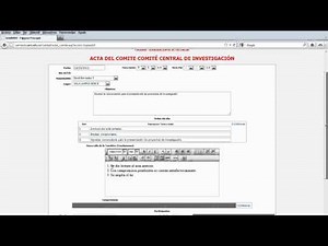 Elaboración de Acta