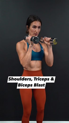 535K views · 8.6K reactions | Quick Shoulder, Bicep and Tricep Workout  Aim for 2-3 sets of each exercise with 45 seconds rest  #liftwithhayley #weighttraining #strengthtraining #liftweights #strength #strong #upperbody #upperbodyworkout #dumbbellworkout #dumbbells #weightlifting #homeworkout | Hayley Madigan | Facebook