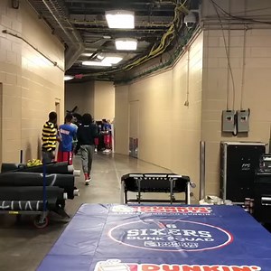 The Philadelphia 76ers have found the newest member of their Dunk Squad: Meek Mill! (📹: meekmill/Instagram) | Sports Illustrated