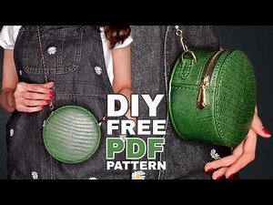 Free Pattern⭕️Minimal Leather Bag😎tutorial✌️آموزش و الگوی رایگان کیف مینیمال چرمی