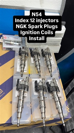 Daniel Cardenas on Instagram: "N54 Maintenance index 12 injectors, NGK Spark Plugs, Ignition Coils install."