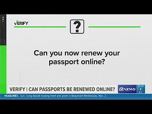 VERIFY | Can you now renew your passport online?