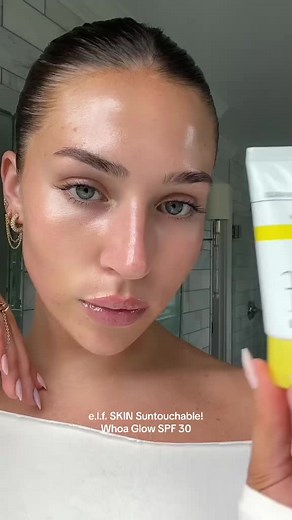 Glowy Summer Look with e.l.f. Suntouchable! Whoa Glow SPF 30