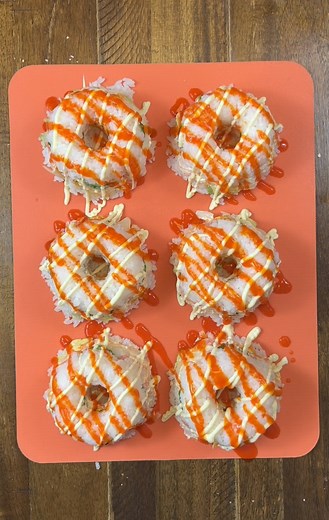 i learned this in california this cooking video shows how to make the most delicious california roll "cakes" you've ever had. #recipes | Brooklyn B