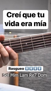 137K views · 2.8K reactions | Crei que tu vida era mía tutorial de guitarra demostración de acordes y rasgueo | Franky Soto | Facebook