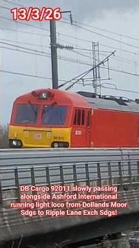 DB 92 running under own power HS1! #trainspotting #dbcargo #class92 #hs1