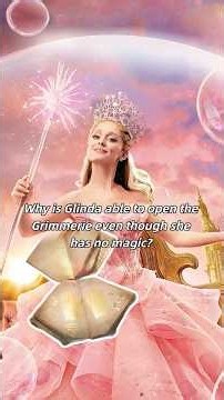 Why is Glinda able to open the Grimmerie even though she has no magic? #wickedmovie #wickedforgood