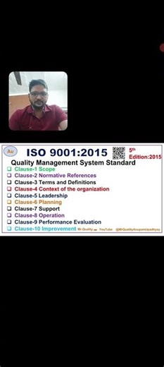 ISO9001:2015 Clause 1 to 10 #qms #clause #viralvideo #trending #viral #viralshorts