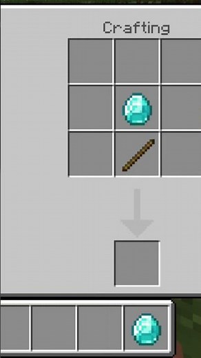 how to make diamond sword in Minecraft