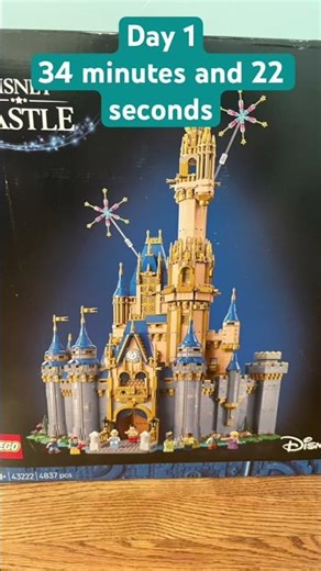 Day 1 of building the Lego Disney Castle! #lego #shorts #edit #legosets #legodisney