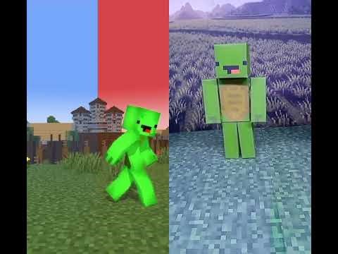 steve, jj & mikey papercraft #minecraft