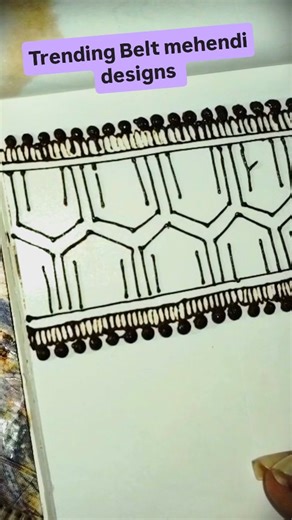 Anjali on Instagram: "Trending Belt mehendi designs for beginners #mehendi #beltmehendi #trending #mehendidesign #explore"