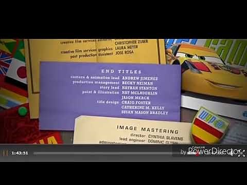 Cars 2 2014 End credits (Disney channel 2016)