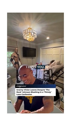 MEAWW on Instagram: "Granny Vivian’s sweet (and bold) confession left Dwayne Johnson totally red-faced — and the internet can’t get enough of it. Proof. #TheRock #DwayneJohnson #GrannyVivian #wholesome"