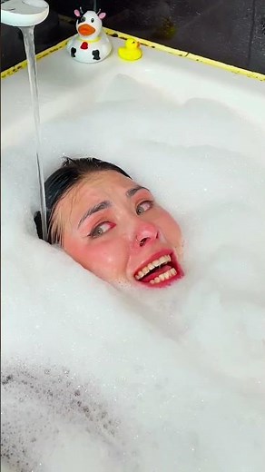 Watch this bathtub prank rewind itself! 😆🛁⏪ #prank #reversefun