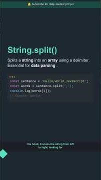 ⚡ String.split() - FAANG Interview Prep #shorts #javascript