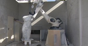 Robots take on marble sculptures