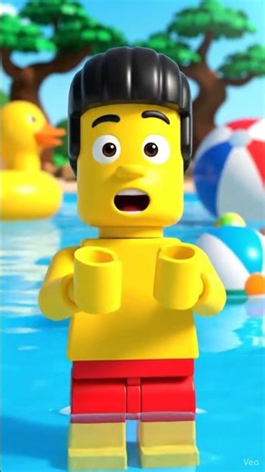 LEGO Homero en la pileta 🍩😂 | Cute Funny Animation | BLEI TV