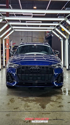 FULLY PROTECTED! . Our team performed a Full Vehicle XPEL Paint Protection Film installation paired with a Ceramic Coating application for the ultimate shine and defense on our clients Audi Q3! . #AudiQ3 #XPEL #PPF #paintprotectionfilm #CeramicCoating #metrovancouver #audi #vancouvercars | Speed Projects Laboratory