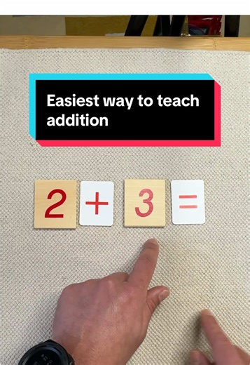 If your child is struggling with simple addition, I want you to try this activity using math manipulatives so they physically see how addition works. #montessorimath #handsonmath #elementarymath #earlymath #mathlessons