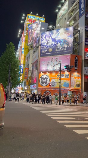 Tokyo Akihabara Night Scenery— a lot of anime in here🇯🇵🥰✈️ #japan #travel #trip #walk #tokyo #reels | LIFE of JAPAN 日本の生活