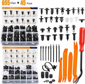 GOOACC 700Pcs Car Push Retainer Clips Auto Fasteners Assortment 30 Sizes Nylon Bumper Fender Rivets with 10 Cable Ties Fasteners Remover for Toyota GM Ford Toyota Honda Chrysler - Walmart.com