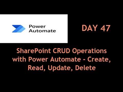 How to do CRUD Operations in SharePoint using Power Automate | Full Guide #powerautomate #flow